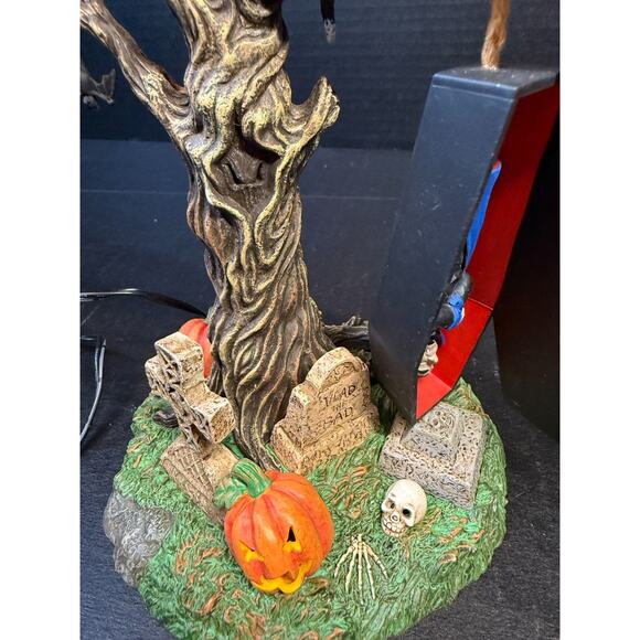 Department 56 Halloween Village Accessories Rock-a-Bye Vampire-Lights w/Box READ - Picture 5 of 16